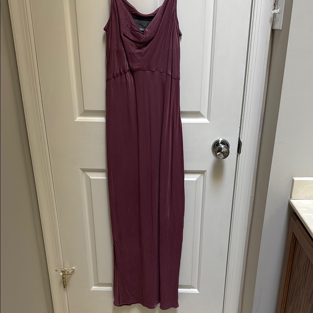 Anthropologie Cowl Neck Maxi Dress